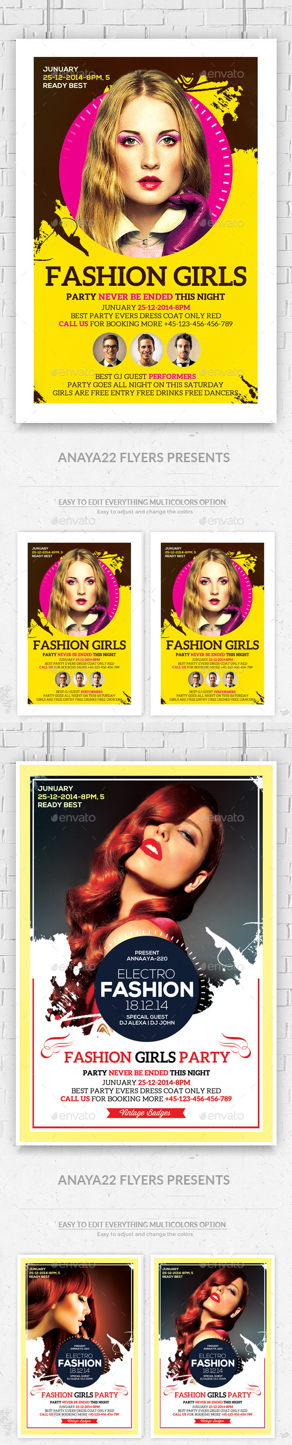 Midnight Affair Flyers Bundle - Clubs & Parties Events