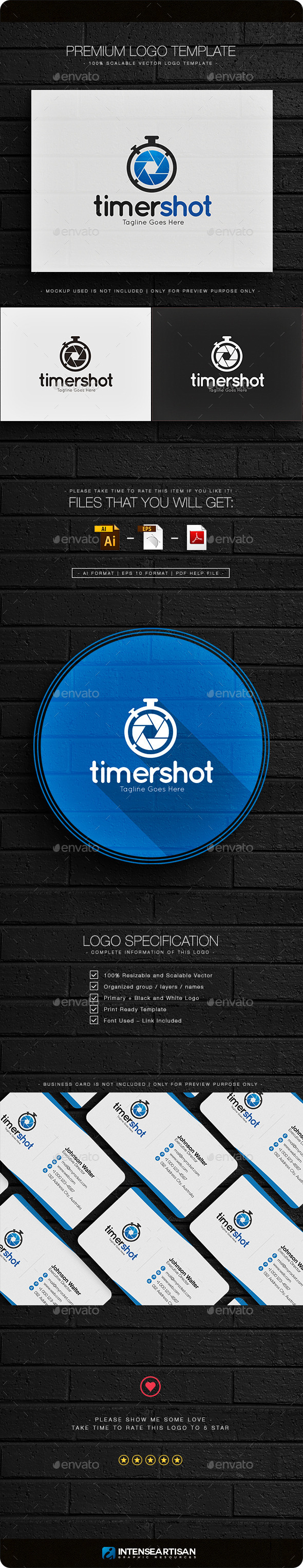 Timer Shot Logo - Symbols Logo Templates