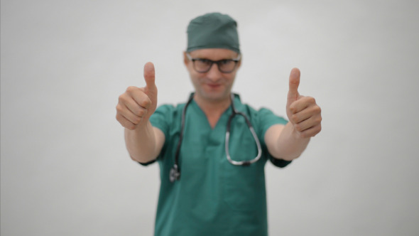 Excited Doctor Thumbs Up Excited Doctor Thumbs Up