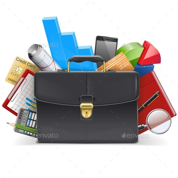Business Concept with Suitcase - Concepts Business