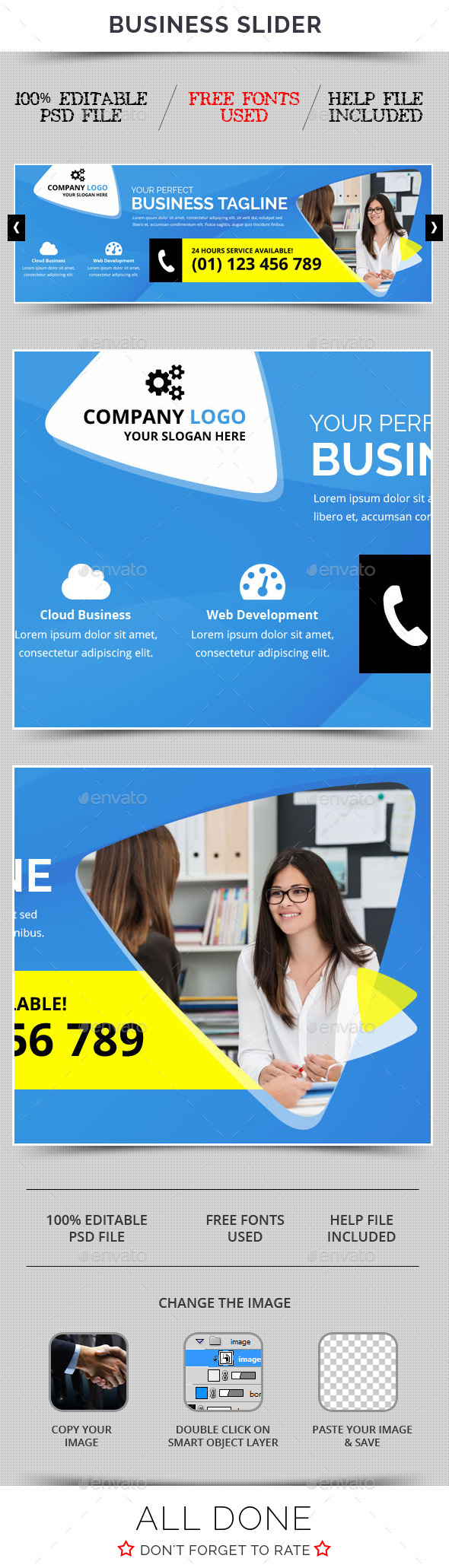Business Slider V32 - Sliders & Features Web Elements