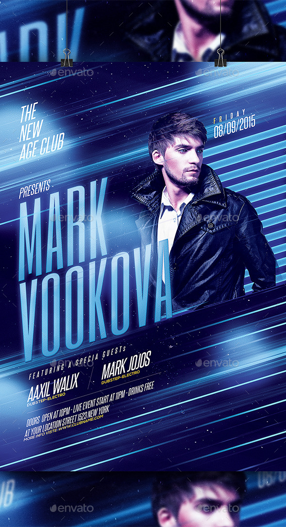 Electro DJ Flyer - Clubs & Parties Events