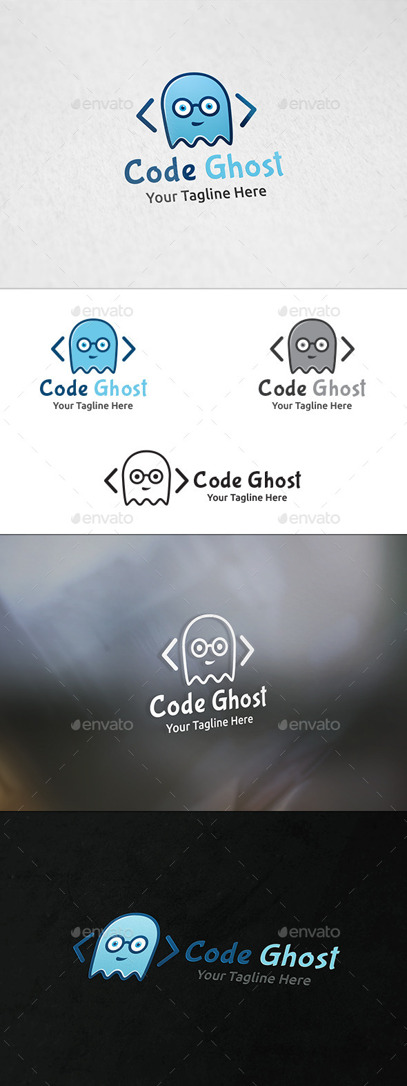 Code Ghost Logo Template Code Ghost Logo Template