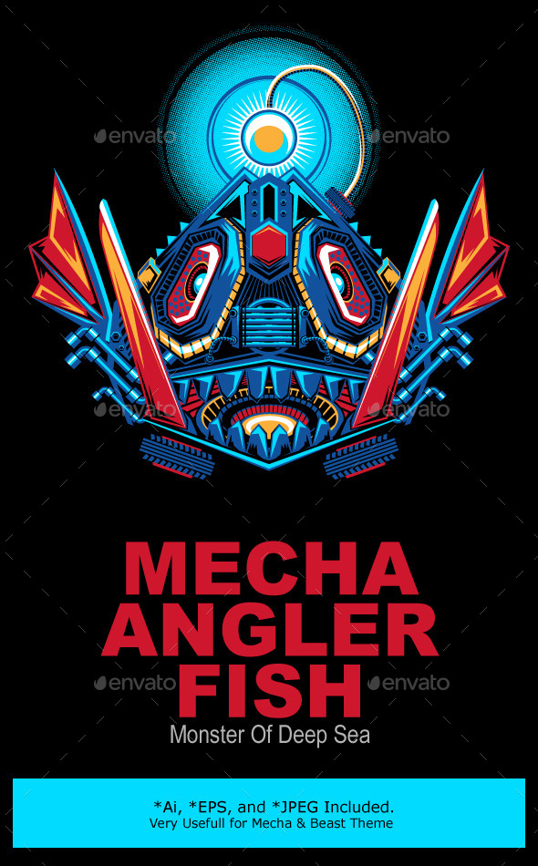 Mecha Robot Angler Fish - Monsters Characters