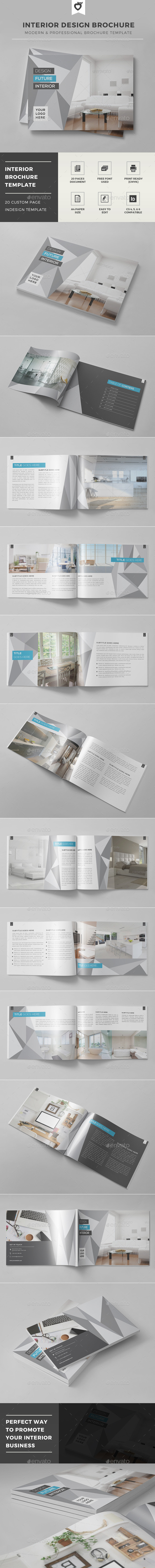 Interior Design Brochure Template - Catalogs Brochures
