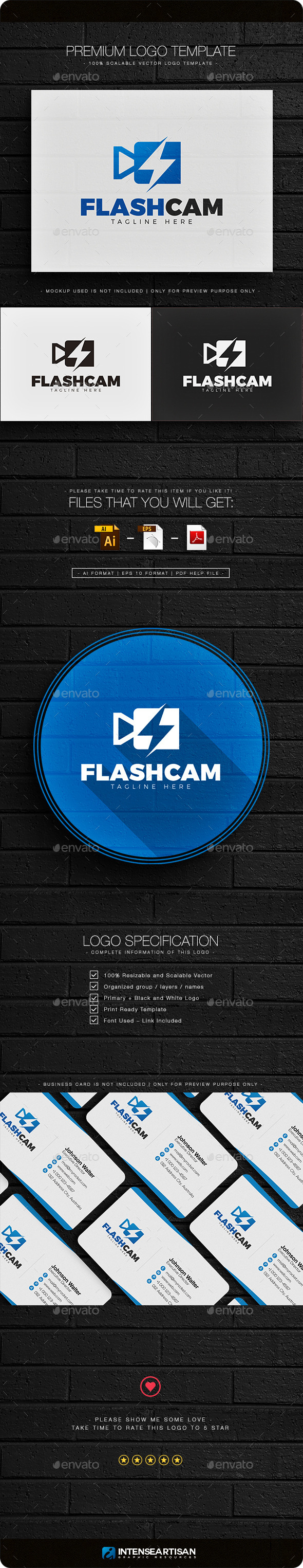 Flash Camera Logo - Objects Logo Templates