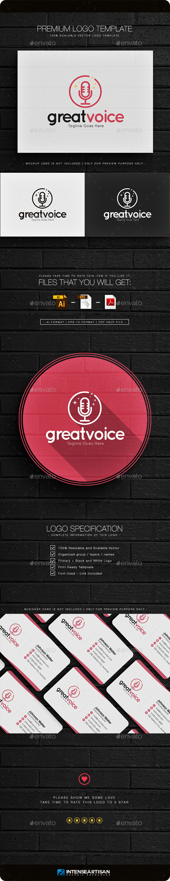 Great Voice Logo - Objects Logo Templates