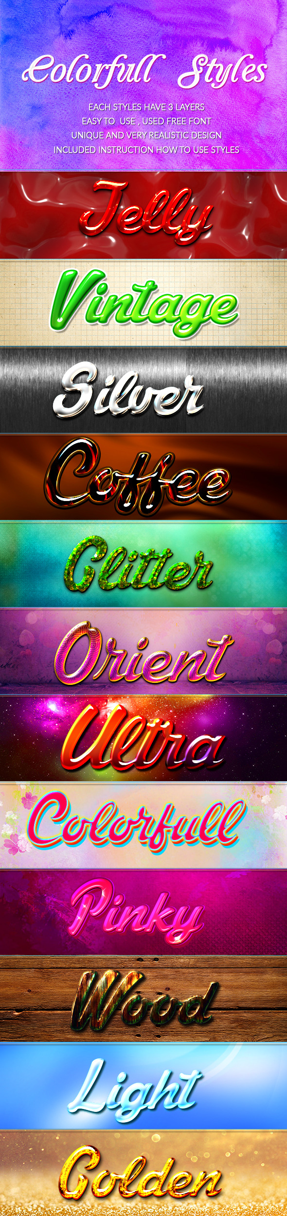 Colorfull Styles - Text Effects Styles