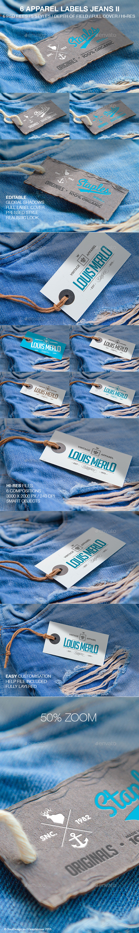 6 Apparel Labels Jeans II 6 Apparel Labels Jeans II