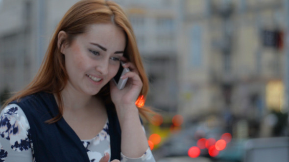 Girl Talking on Phone Girl Talking on Phone