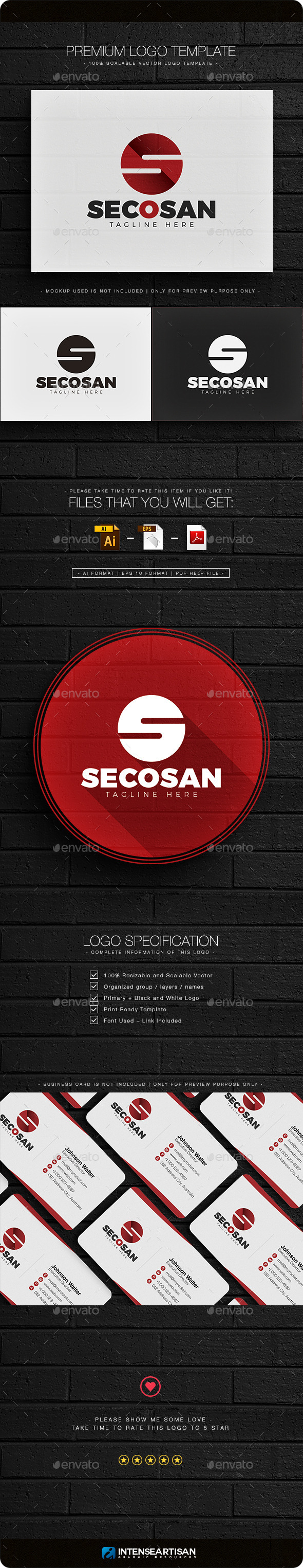 Secosan - Letter S Logo - Letters Logo Templates