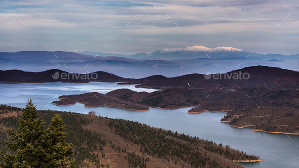 Lake Plastiras - Stock Photo - Images