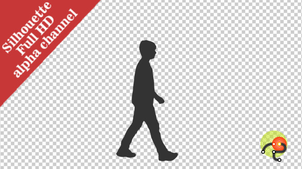 Silhouette of a Teenage Boy Walking Silhouette of a Teenage Boy Walking