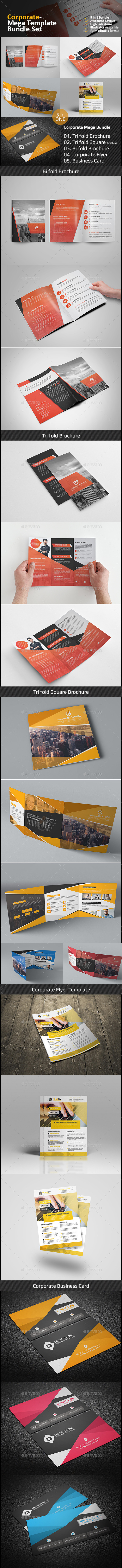 Corporate Mega Bundle-02 - Brochures Print Templates