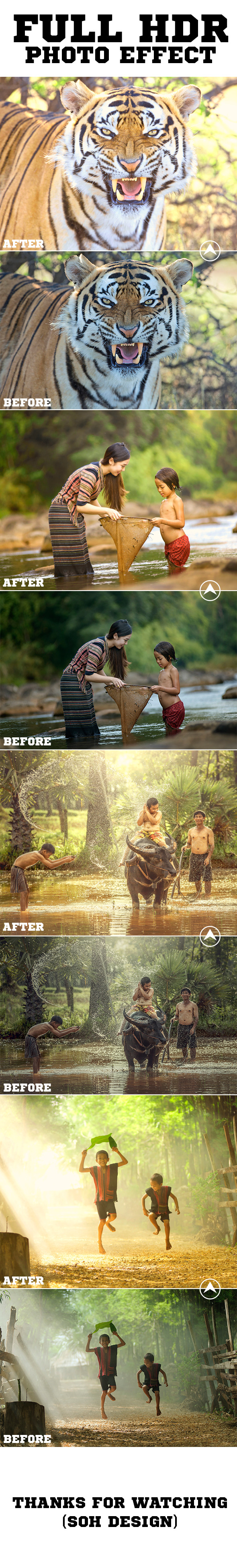 Full HDR Photo Effect - Photo Effects Actions