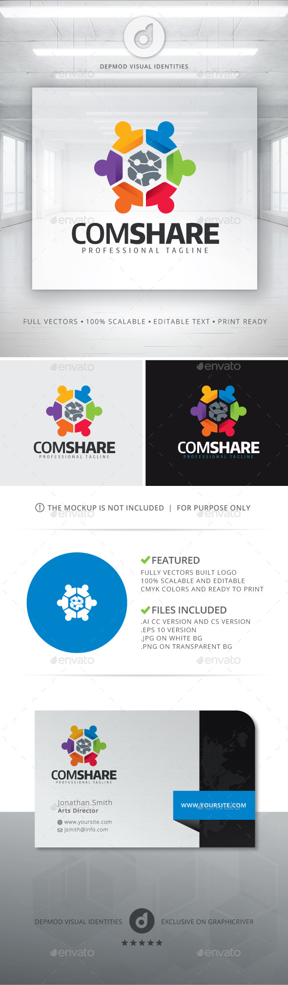 ComShare Logo - Symbols Logo Templates