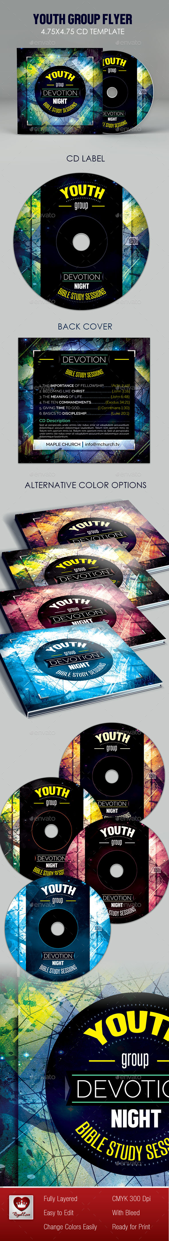 Youth Group CD Artwork - CD & DVD Artwork Print Templates