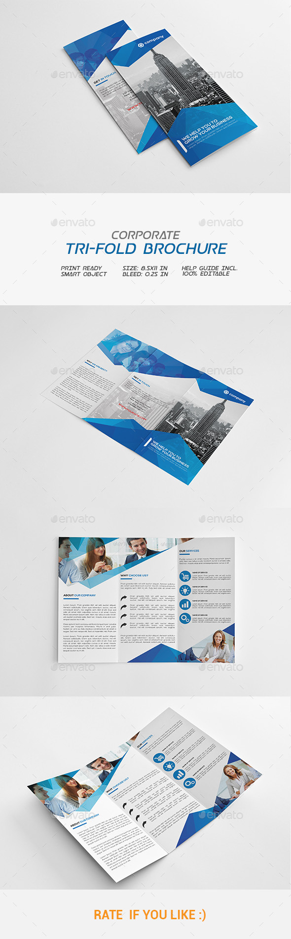 Corporate Tri-fold Brochure - Corporate Brochures