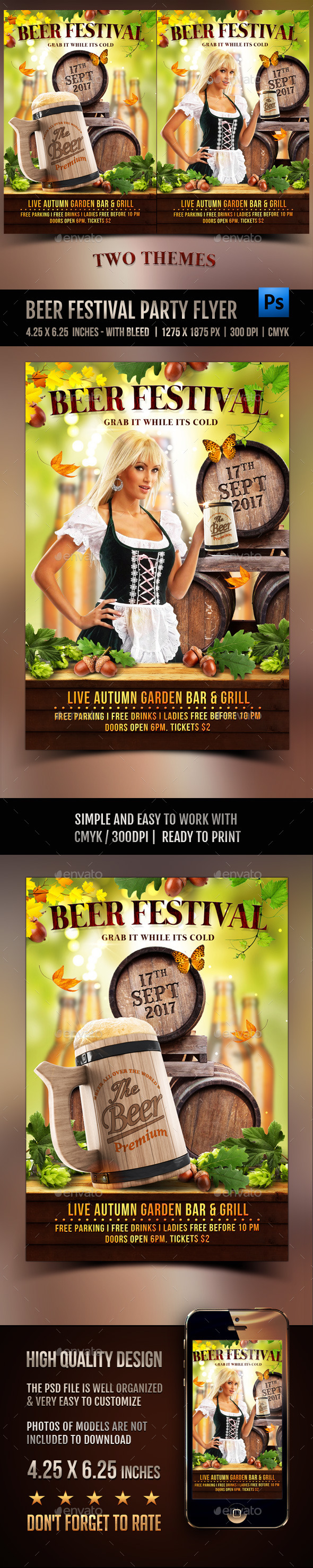 Beer Festival Party Flyer - Clubs & Parties Events