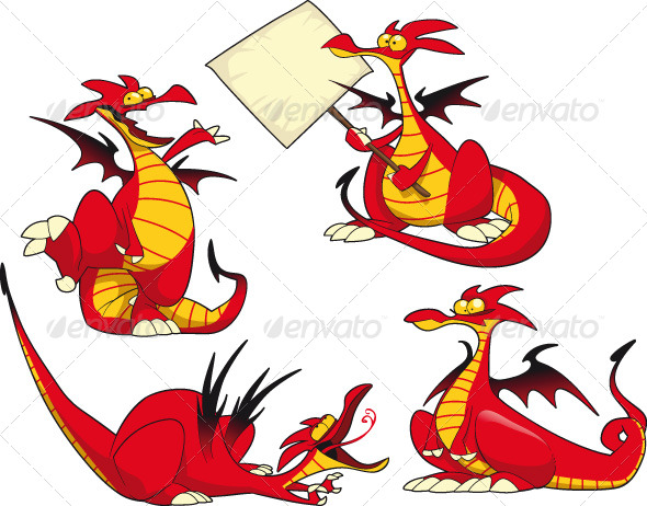Funny dragons. 