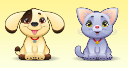 PET, CARTOON ANIMALs and KIDS