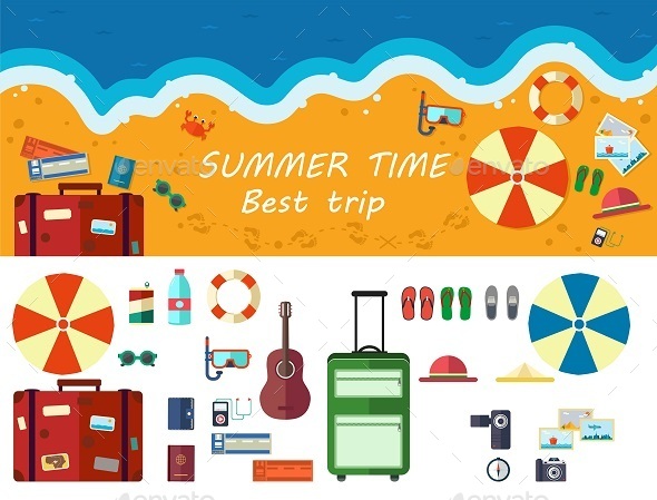 Summer Time Traveling - Travel Conceptual