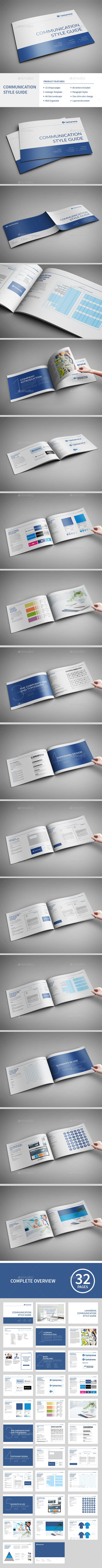 Communication Style Guide - Brochures Print Templates