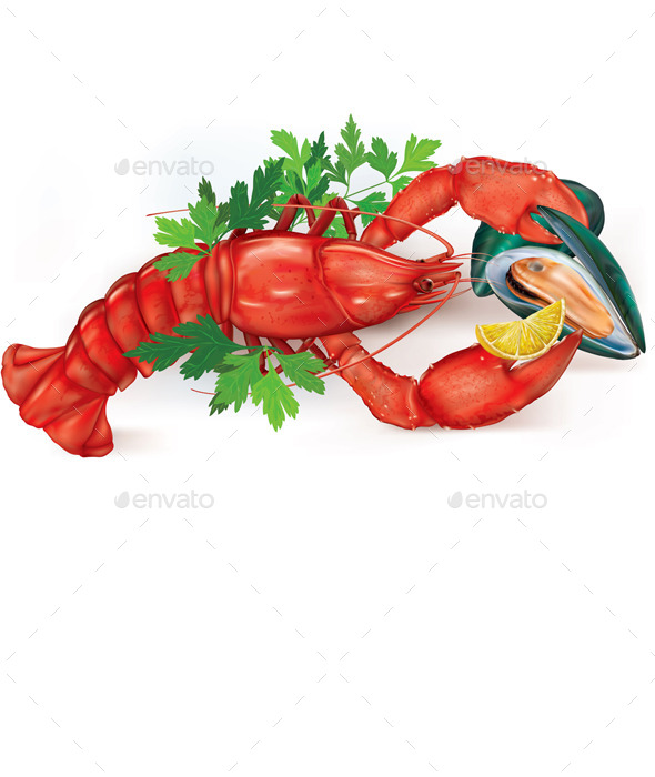 Lobster and Mussel Lobster and Mussel