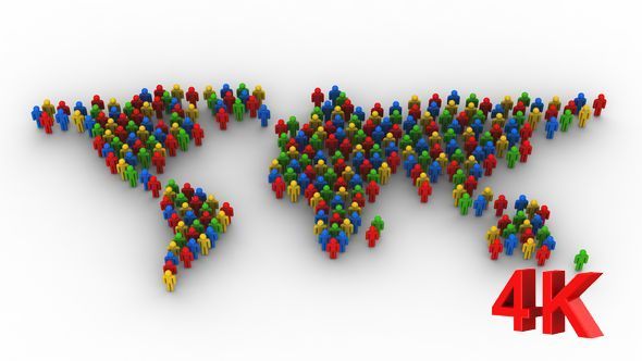People Formed A World Map People Formed A World Map