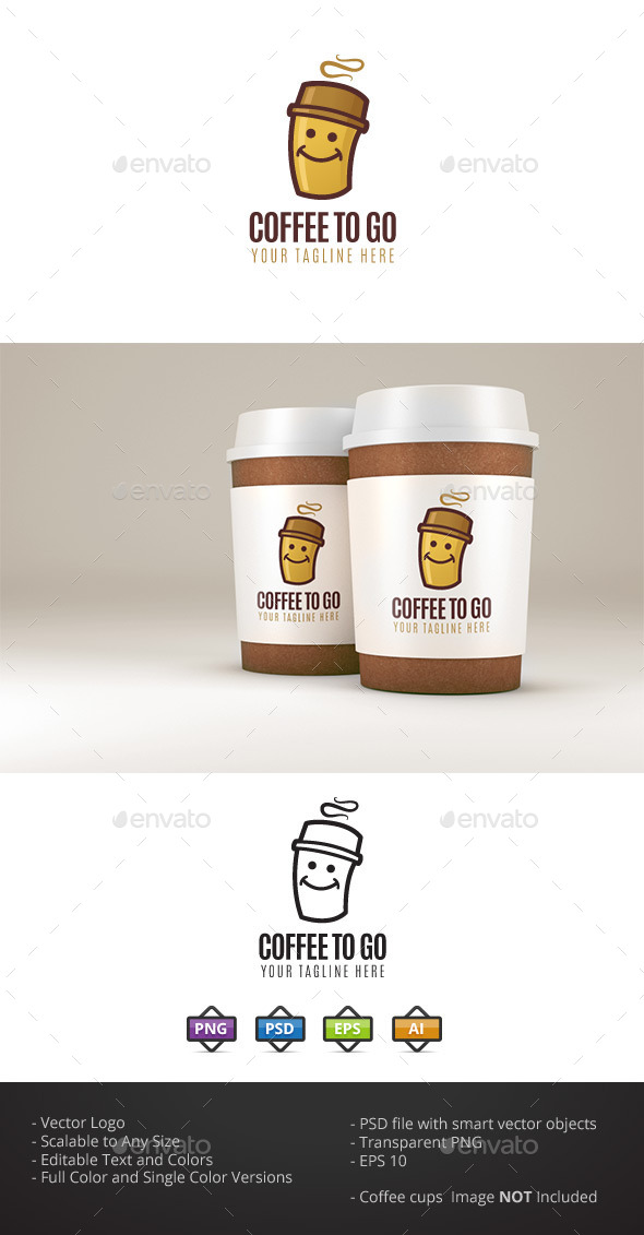 Coffee to Go - Food Logo Templates