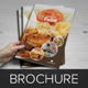 Food Restaurant Bifold Brochure InDesign Template