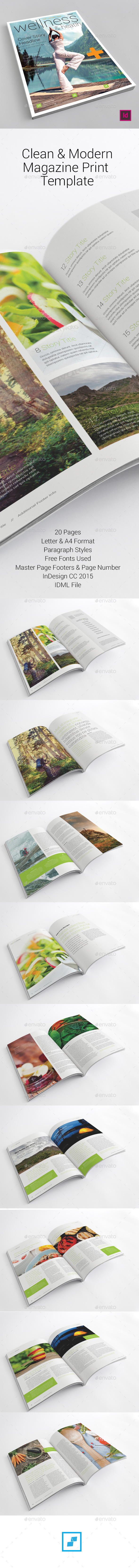 Magazine Template - Magazines Print Templates