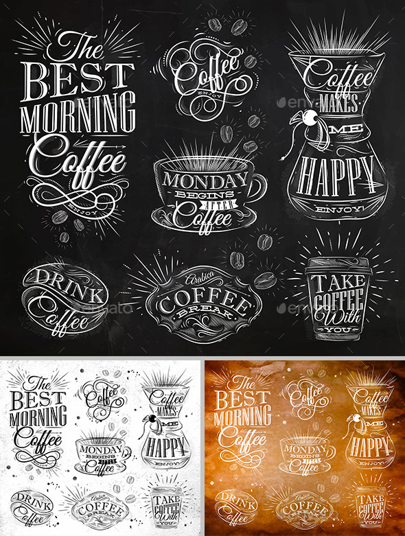 Coffee Symbols - Food Objects