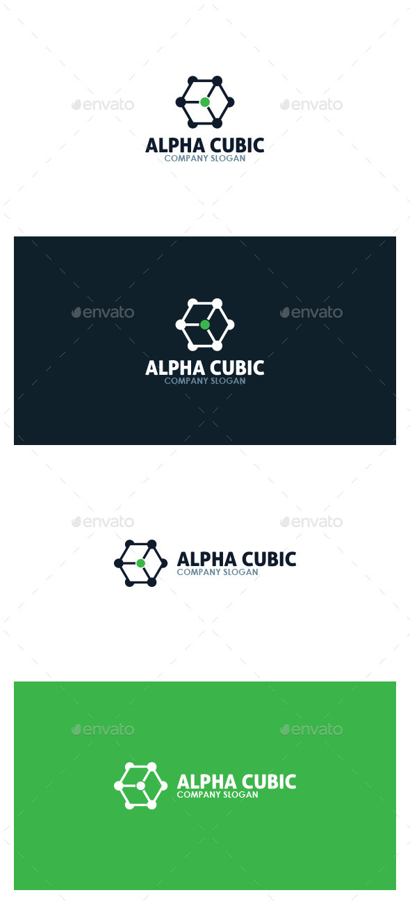Alpha Cubic Logo - Symbols Logo Templates