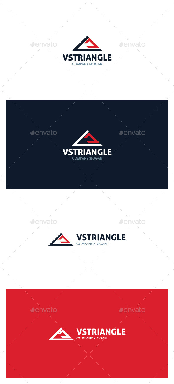 VS Triangle Logo - Symbols Logo Templates