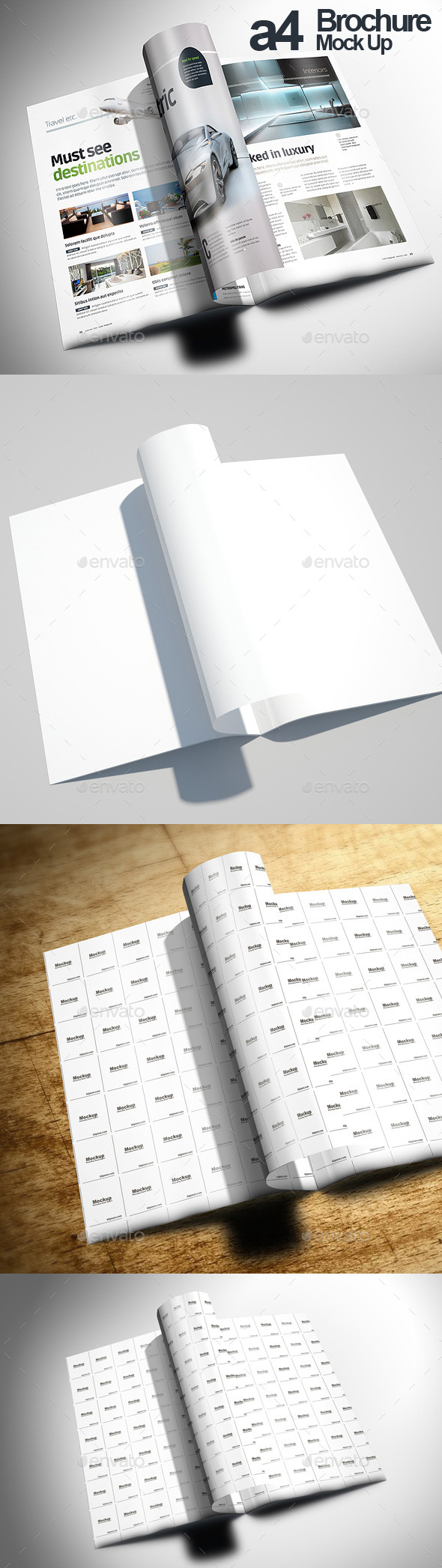 A4 Creative Brochure Mock Up - Brochures Print