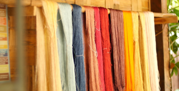 Colorful Raw Silk Thread Colorful Raw Silk Thread