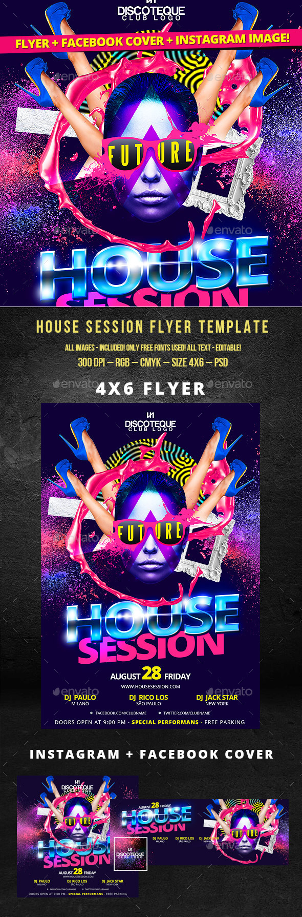 Nightclub Flyer - Clubs & Parties Events
