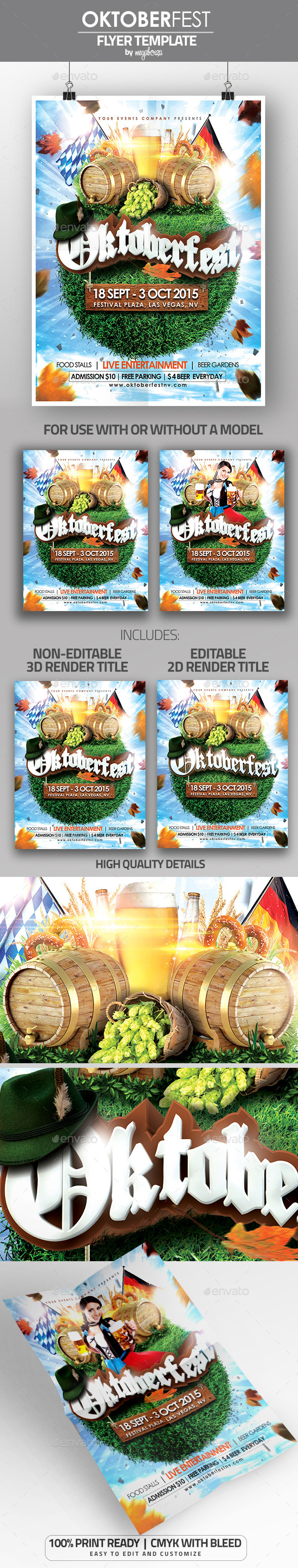 Oktoberfest Flyer / Poster Template - Events Flyers