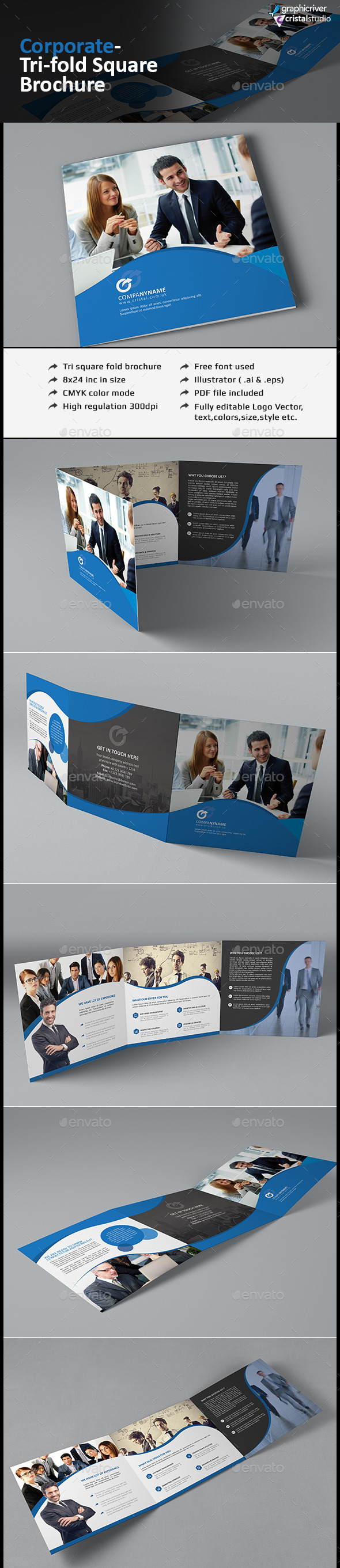 Tri-fold Square Brochure - Corporate Brochures