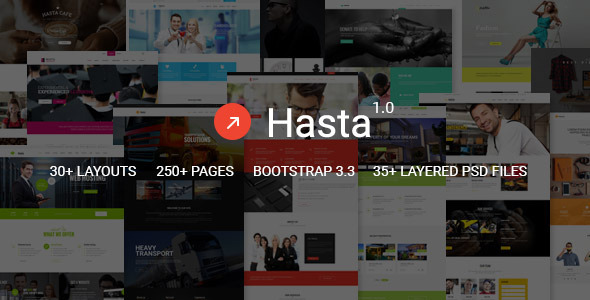 Hasta - Responsive Multi-Purpose HTML5 Template - Corporate Site Templates