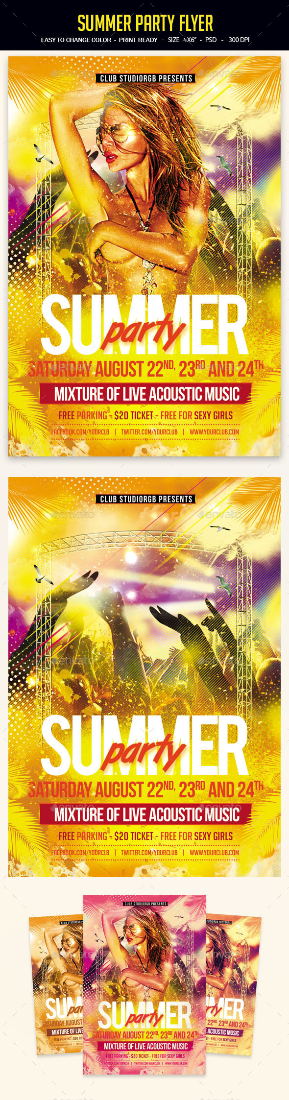 Summer Party Flyer Summer Party Flyer