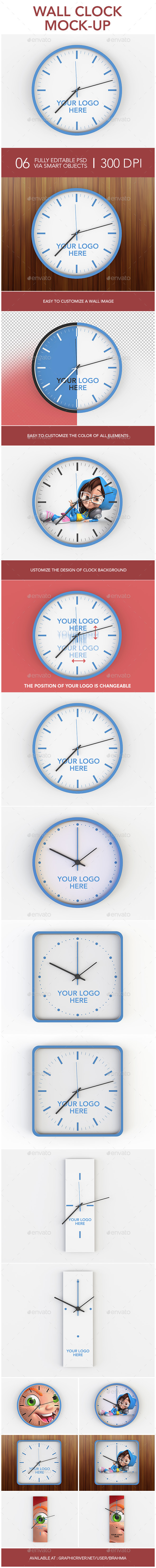 Wall Clock Mock-up - Miscellaneous Print