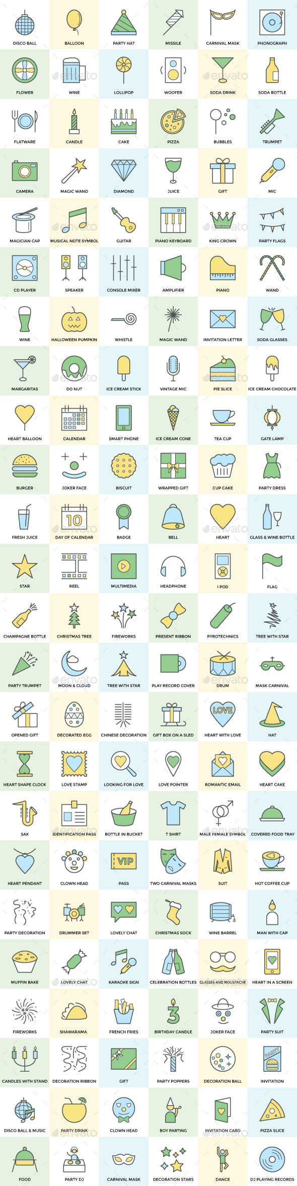125+ Party and Celebration Icon - Icons
