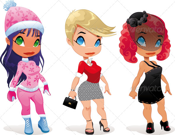 Three kind of ladies.