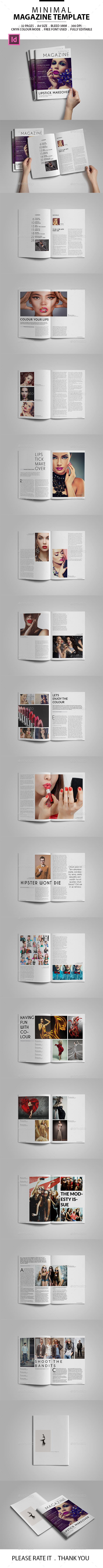 Minimal Magazine Template - Magazines Print Templates