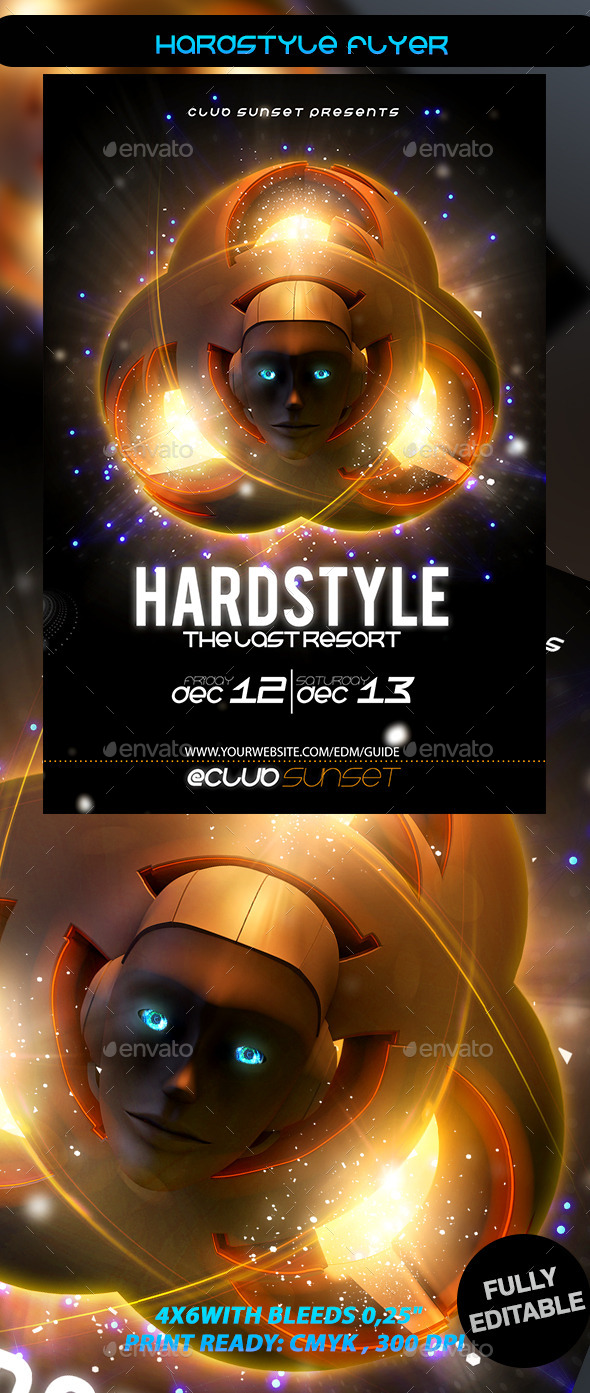 Hardstyle Flyer - Events Flyers