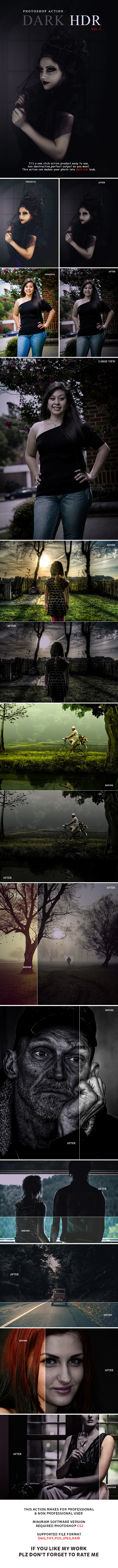 Dark Hdr Vol-2 Photoshop Action - Photo Effects Actions