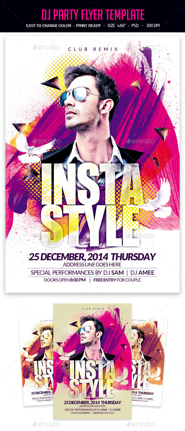 Dj Party Flyer Template - Clubs & Parties Events