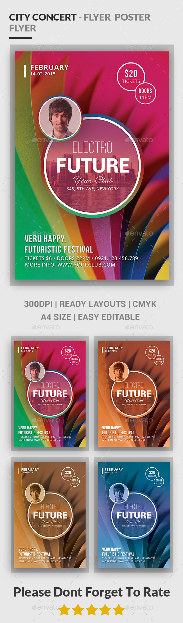 City Concert - Flyer / Poster - Flyers Print Templates